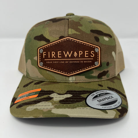 Firewipes SnapBack Hat - Camo/Tan
