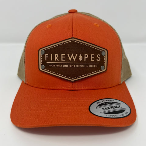 Firewipes SnapBack Hat - Orange/Tan